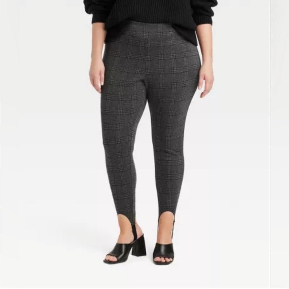 Women's High-Waisted Ankle Stirrup Leggings - A New Day